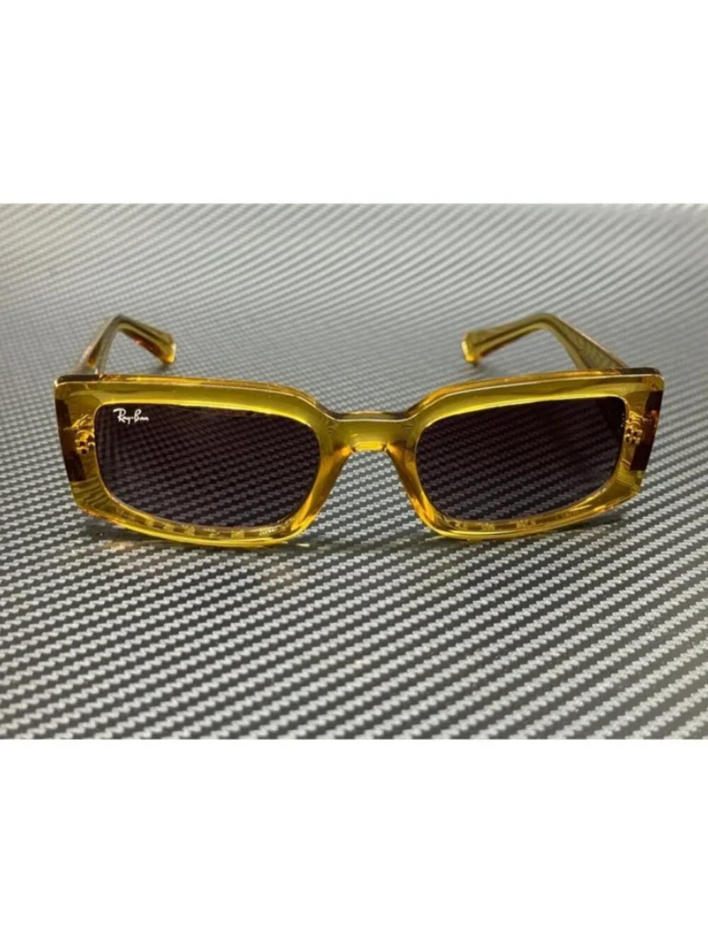 New Ray Ban Men Transparent Yellow Sunglasses 54-21-140